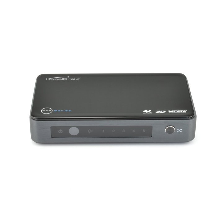 KabelDirekt 4K Ultra HD High Speed HDMI Switch 3in / 1out (1080p 4K UltraHD 3D) with Remote - PRO Series N12