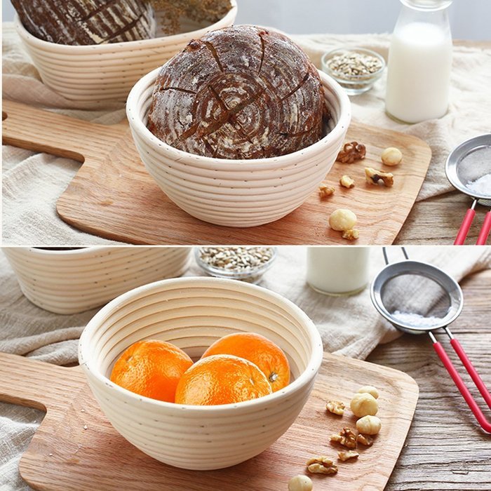 AngelaKerry 1pcs 34x15.5x7cm (1.3x0.6x0.2.8 inch) Banneton Brotform Long-Strip Bread Proofing Basket Handmade N8
