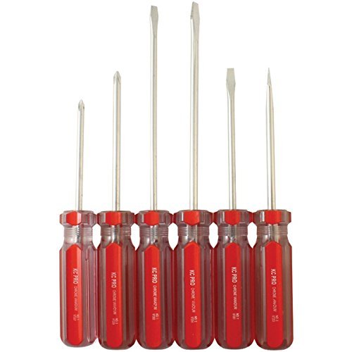 New KC PROFESSIONAL 97214 6-Piece Chrome Vanadium Screwdriver