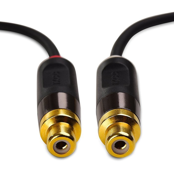 iXCC Premium Gold-Plated 3.5mm Male to 2 RCA Female Stereo Audio Y Adapter Extension Cable (1ft.) N5