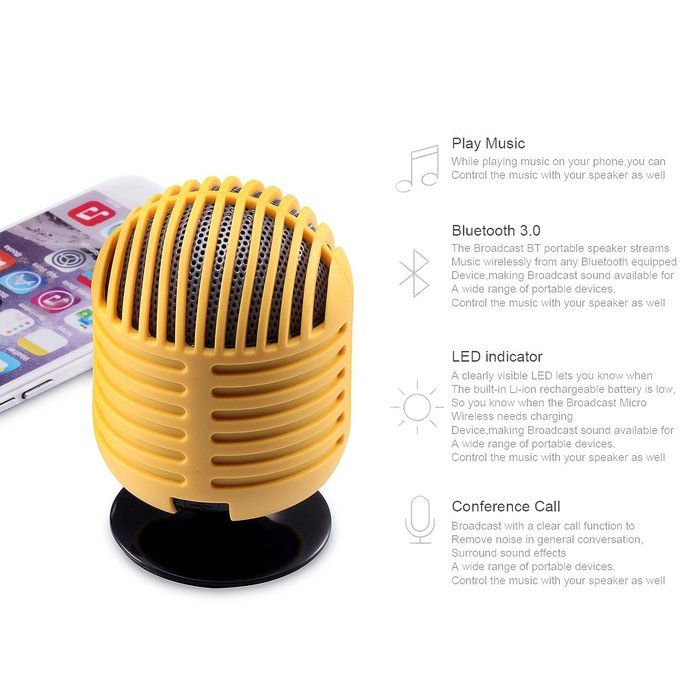i-Sing Ultra Portable Wireless Bluetooth Speaker,Build in Microphone for Handfree Phone Call, With Car Windshield... N3