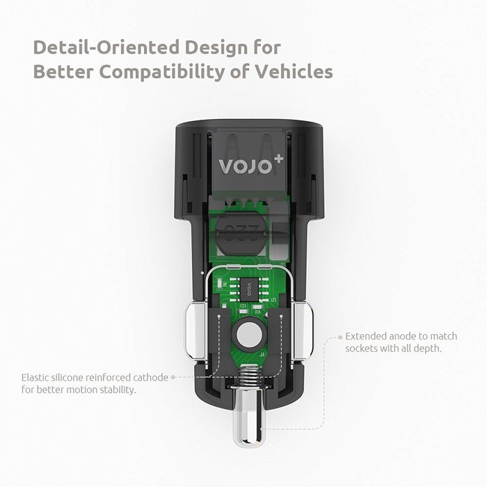 VOJO (2 Pack) 3.5mm Auxiliary Audio Cable 6ft Coiled Aux Cord for Car with Male to Male Gold Plated Jack, Tangle-free... N13
