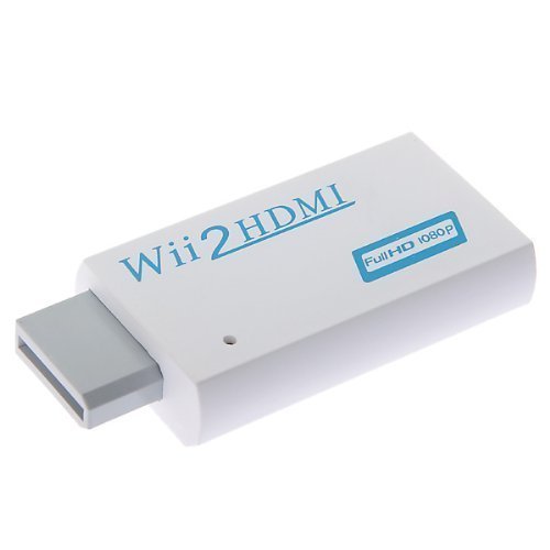 Andoer Wii to HDMI 480p Converter Adapter Wii2 HDMI 3.5mm Audio Box Wii White