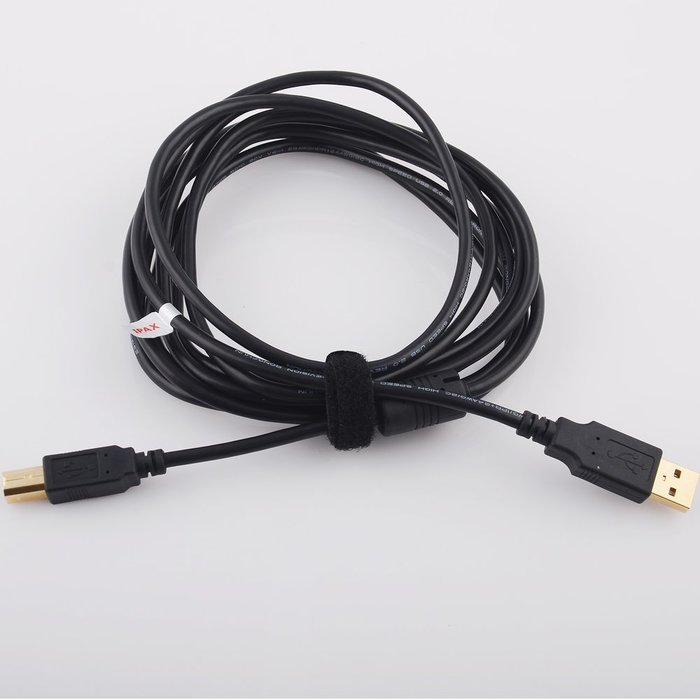15ft USB Printer Cable + 10ft AC Power Cord IPAX for CANON Pixma EPSON Workforce Pro Stylus Expression Home HP... N4