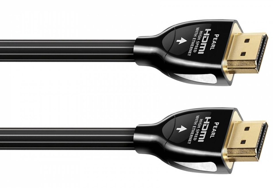 AudioQuest Pearl 1.5m (4.92 ft.) Black/White HDMI Digital Audio/Video Cable with Ethernet Connection (Single) N2