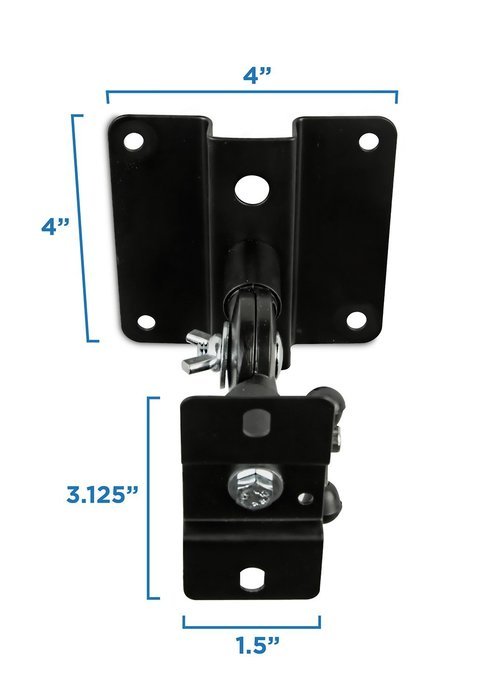 Mount-It! MI-SB03 Dual Low Profile Heavy Duty, Anti-Theft, Universal, Adjustable, Articulating, Hi-Fi Audio Media... N6
