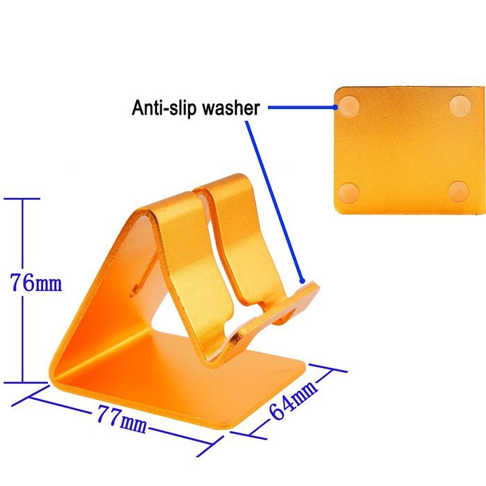 Honsky&reg;Solid Portable Aluminum Desktop Stand Smart Phone Holder for Desk Bed,iPad Mini Stand Tablet Stands for... N20
