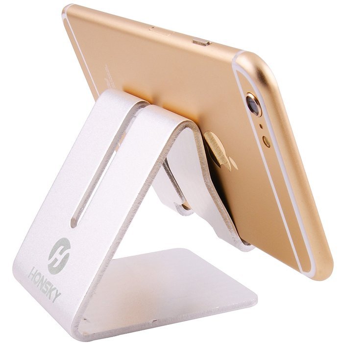 Honsky&reg;Solid Portable Aluminum Desktop Stand Smart Phone Holder for Desk Bed,iPad Mini Stand Tablet Stands for... N28
