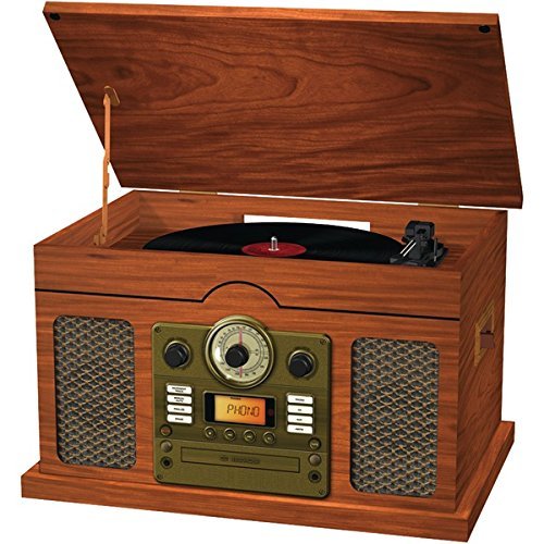 New SYLVANIA SRCD844 Nostalgia 7-in-1 with Bluetooth Turntable