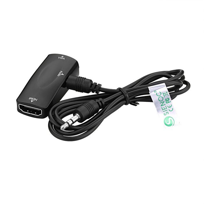 SIENOC HDMI Female to VGA Female Video adapter Color Black N5