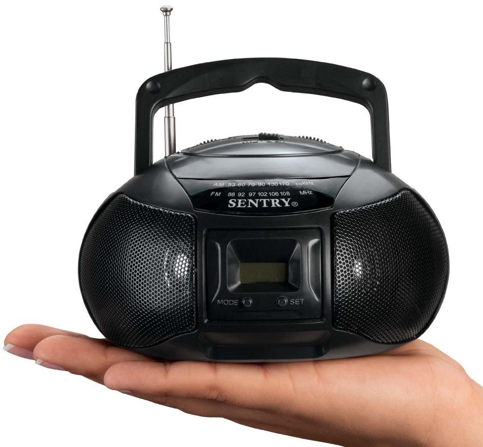 Sentry MBBRC AM/FM Mini Boom Box Radio