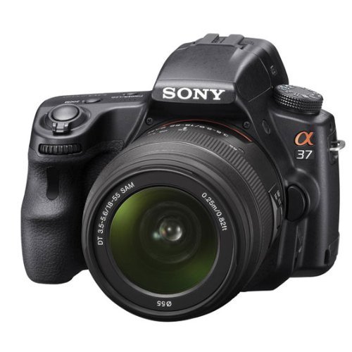 Sony &alpha; (alpha) a37 16.1 MP Digital SLR Camera body only - Black (kit Box)