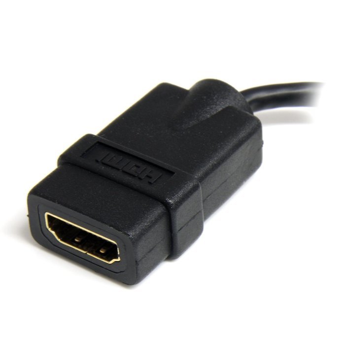 StarTech.com HDACFM5IN 5 in High Speed HDMI Cable with Ethernet- HDMI to HDMI Mini- F/M N34