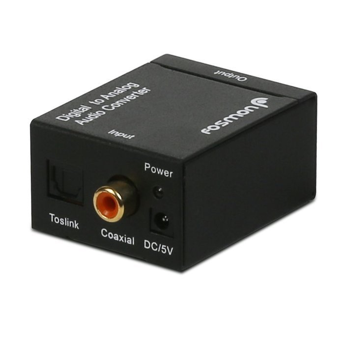 Fosmon Digital Optical Coax to Analog RCA Audio Converter Adapter N5
