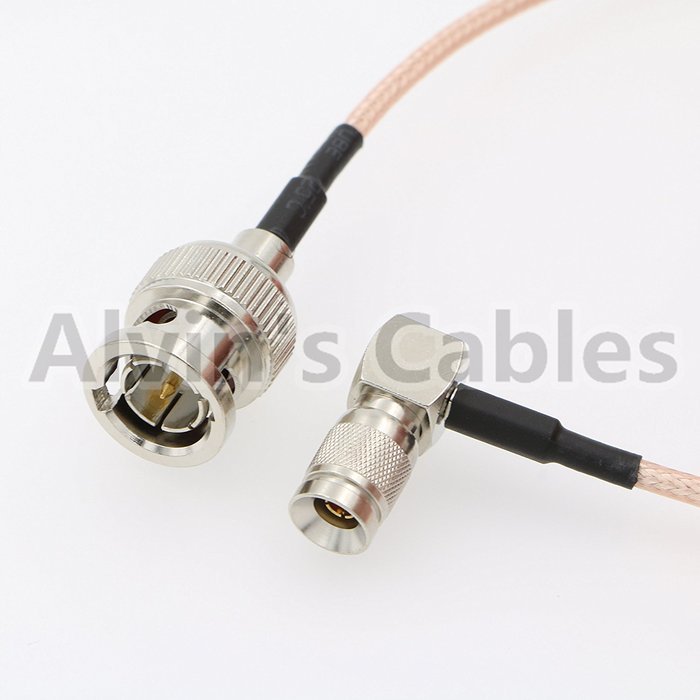 Blackmagic Right Angle DIN 1.0/2.3 Mini BNC to BNC Male 75ohm RG179 HD SDI Cable N3