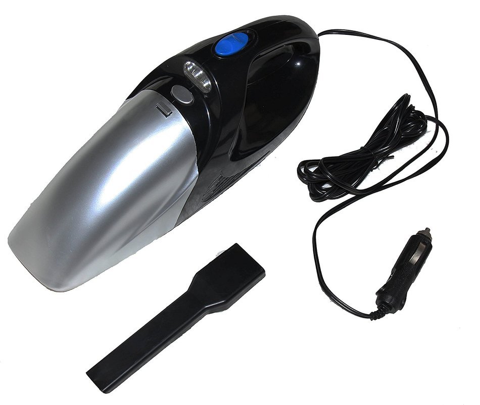 12V Mini Portable Car Vehicle Auto Wet Dry Handheld Vacuum Cleaner with LED Light