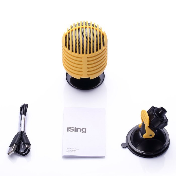 i-Sing Ultra Portable Wireless Bluetooth Speaker,Build in Microphone for Handfree Phone Call, With Car Windshield... N6