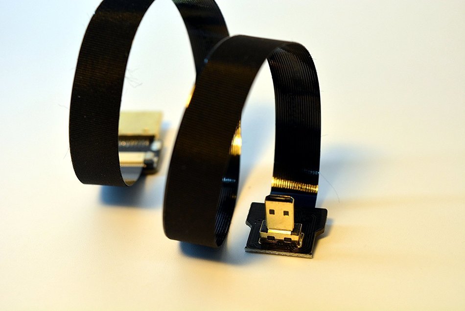 New BLACK 50CM FPV HDMI Cable Micro Interface to Standard Interface for GH4 GOPRO BMPCC A5000 A6000 A7R A7S N3
