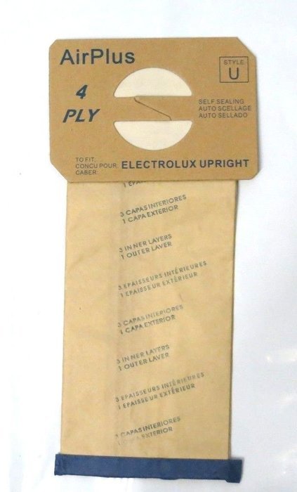 10 Bags for Electrolux Upright Vacuum Cleaner STYLE U