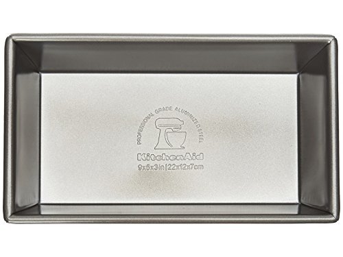 KitchenAid KBNSO9X5L Professional-Grade Nonstick 9"x5"x3" Meatloaf Pan with Insert Bakeware N3