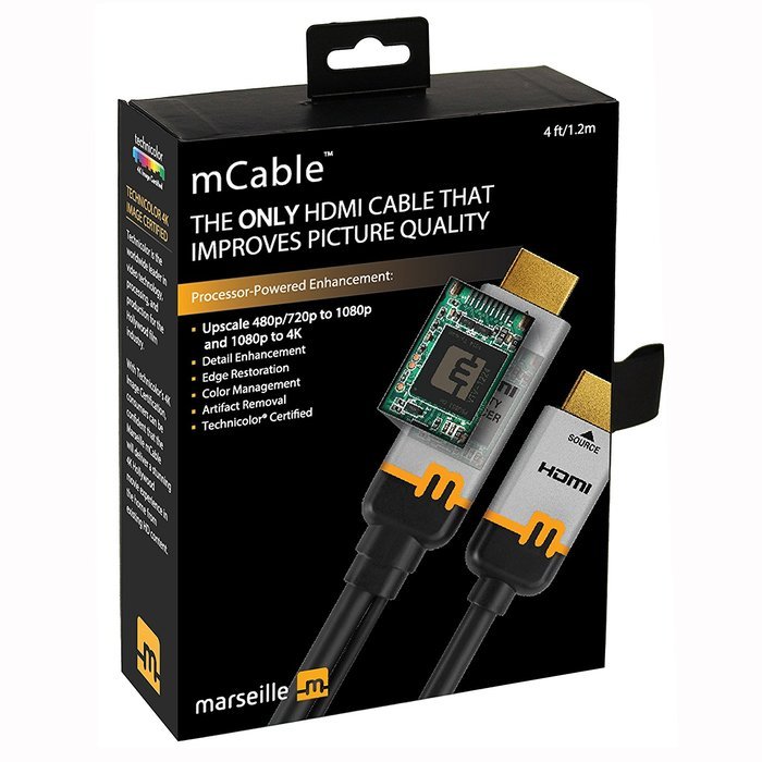 Marseille mCable - (9 Ft) The Only HDMI Cable that Improves Picture Quality via The World's Most Advanced 4K/UHD... N9
