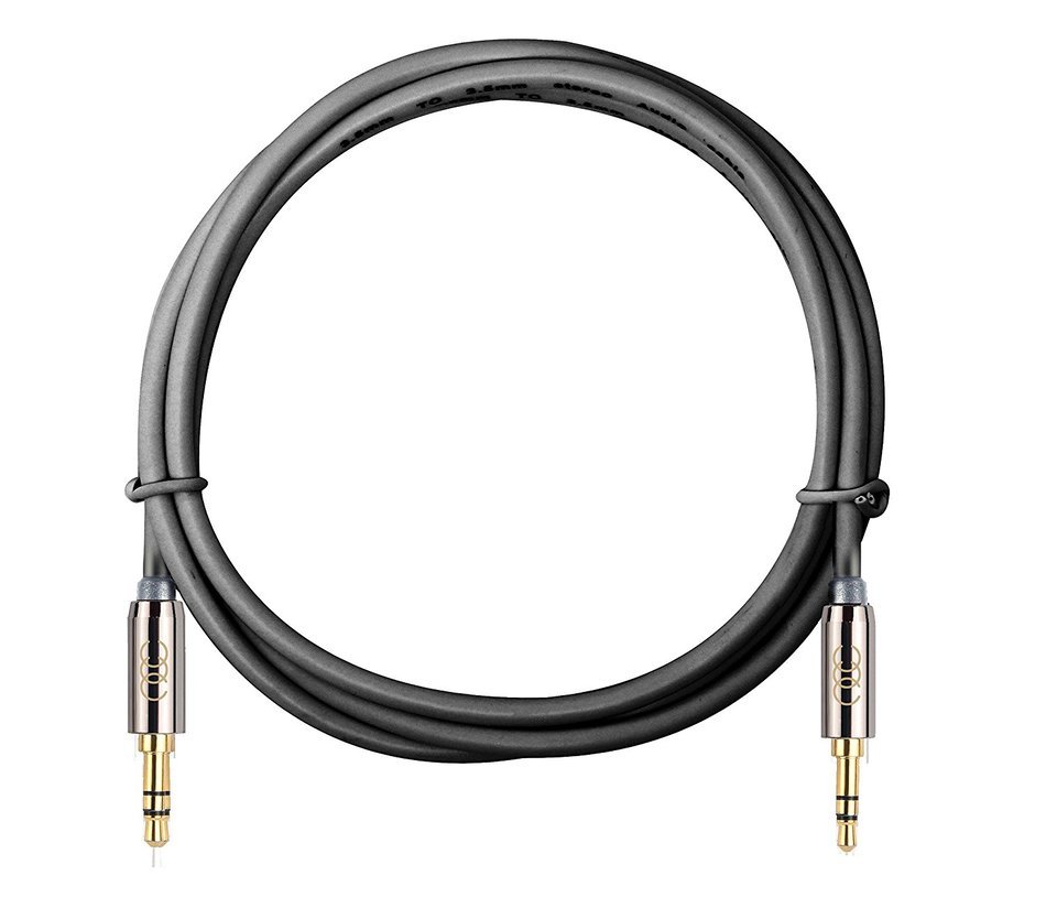 2X 3.5mm Aux Cord ( 2.5 meter / 8 Feet each ) Universal Durable Auxiliary Cable for Car - Flexible PVC with Limited... N6