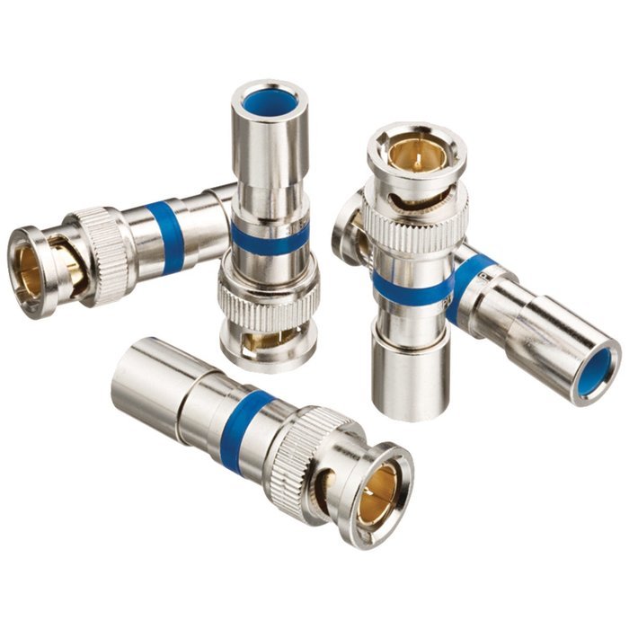 Ideal 89-048 Rg-6 BNC Compression Connectors, 15 Pack
