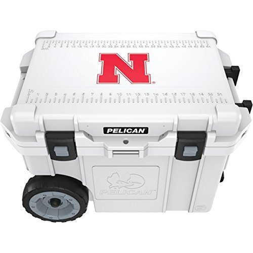 New PELICAN CC-19332-45QWT University of Nebraska Cornhuskers Elite Wheeled Cooler