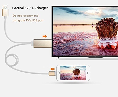 HDMI TV CABLE YSF&reg;6.6 Feet 2 in 1 HDTV TV Cable Adapter 8 Pin + Micro mhl USB to HDMI USB Cable for Samsung Galaxy... N6