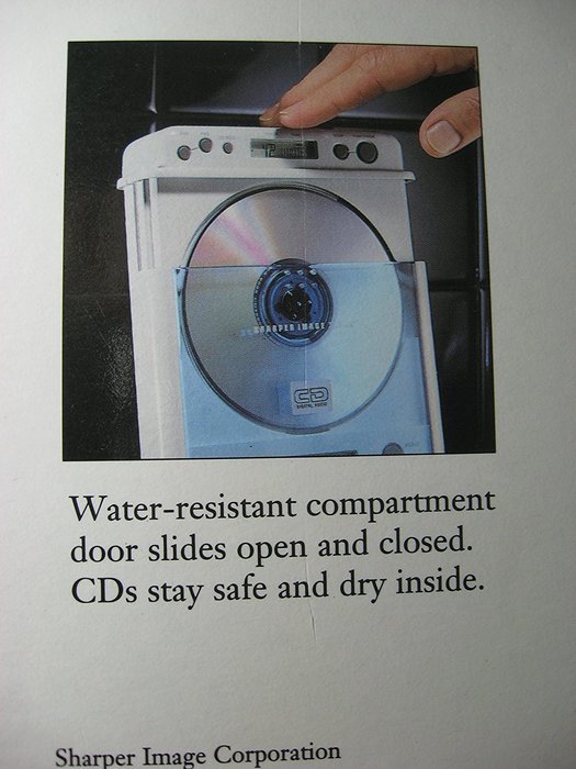 Sharper Image Single CD Shower Companion (SI538COB) N3