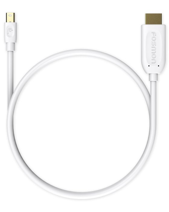 Mini DisplayPort to HDMI Cable (15 FT), Fosmon Mini DP [1080p | Thunderbolt Port Compatible] to HDMI Cable Adapter... N6
