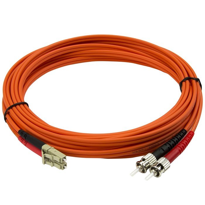 StarTech.com 1m Multimode 50/125 Duplex Fiber Patch Cable LC - ST / 50 Micron Fiber Optic Cable LC to ST N17