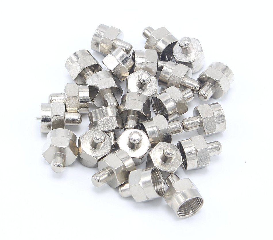 F Type 75 Ohm Terminator - 25 Pack Premium Professional Contractor Grade