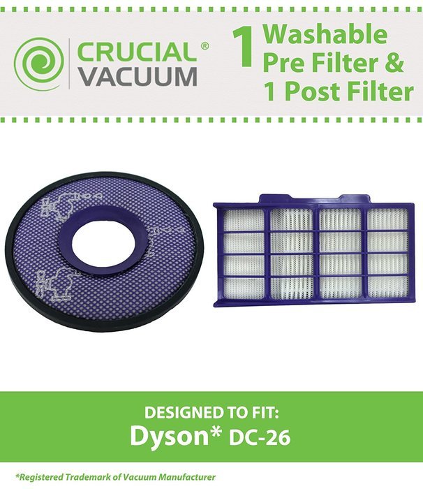 Dyson DC26 Washable Pre Filter & Post Filter, Compare to Part # 919779-01 & 915219-03, Designed & Engineered by...