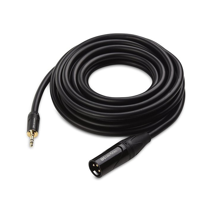 Cable Matters XLR to TRS 3.5mm (1/8 Inch) Cable 25 Feet N12