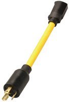 Coleman Cable 09021 12/3 9-Inch Generator Cord Adapter, L5-20P to 5-15R N4