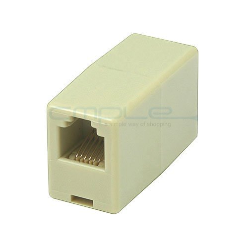 Cmple - Modular Inline Coupler 6P6C Straight - Beige