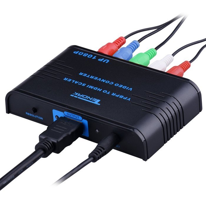Tendak HDMI to 1080P Component Video YPbPr 5RCA RGB Scaler Converter Adapter Supporting R / L Audio + Coaxial... N9