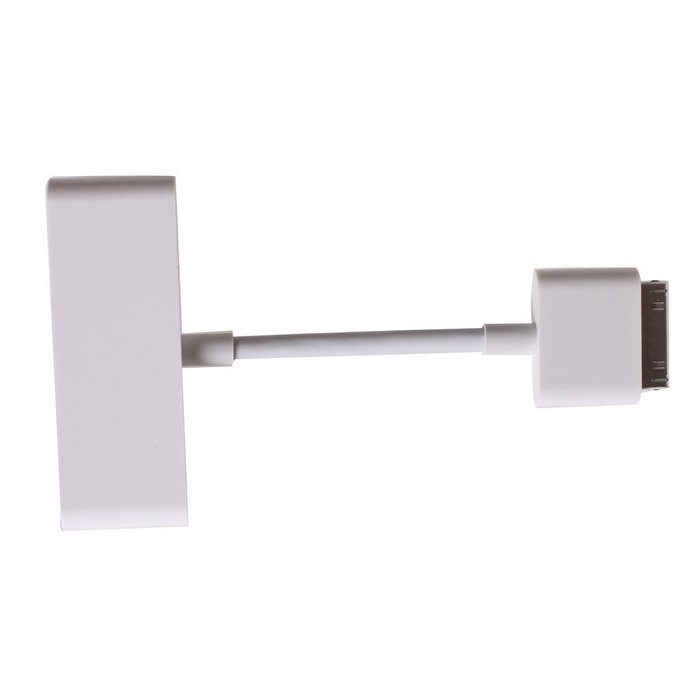 GooDGo iPad Connector to VGA Adapter Converter Cable for iPhone 4 4S iPad 2 3 with Built-in Charger N3