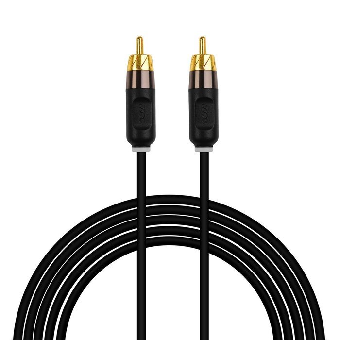 RCA Cable, iXCC 10ft Dual Shielded Gold-Plated RCA Male to RCA Male ...