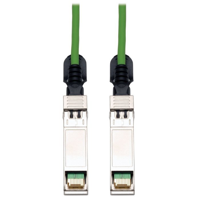 Tripp Lite SFP+ 10Gbase-CU Passive Twinax Copper Cable, Cisco Compatible SFP-H10GB-CU3M, Green, 3M (10-ft.) (N280... N2