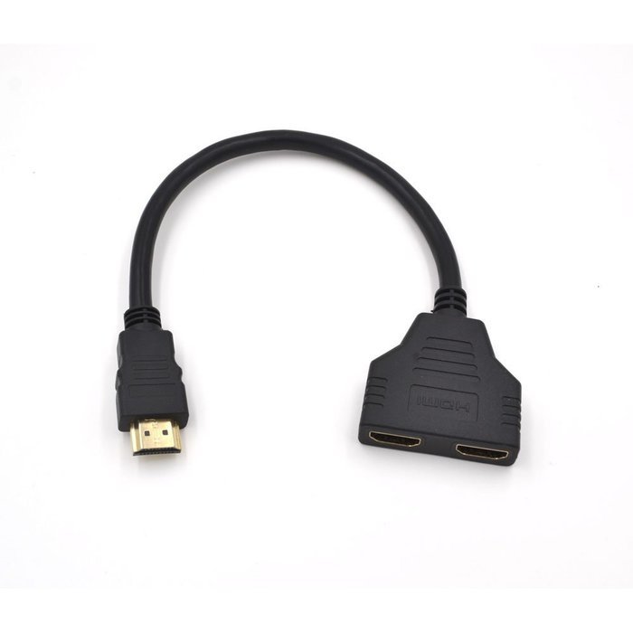 Electop HDMI Male to Dual HDMI Female 1 to 2 Way HDMI Splitter Adapter Cable For HDTV N3