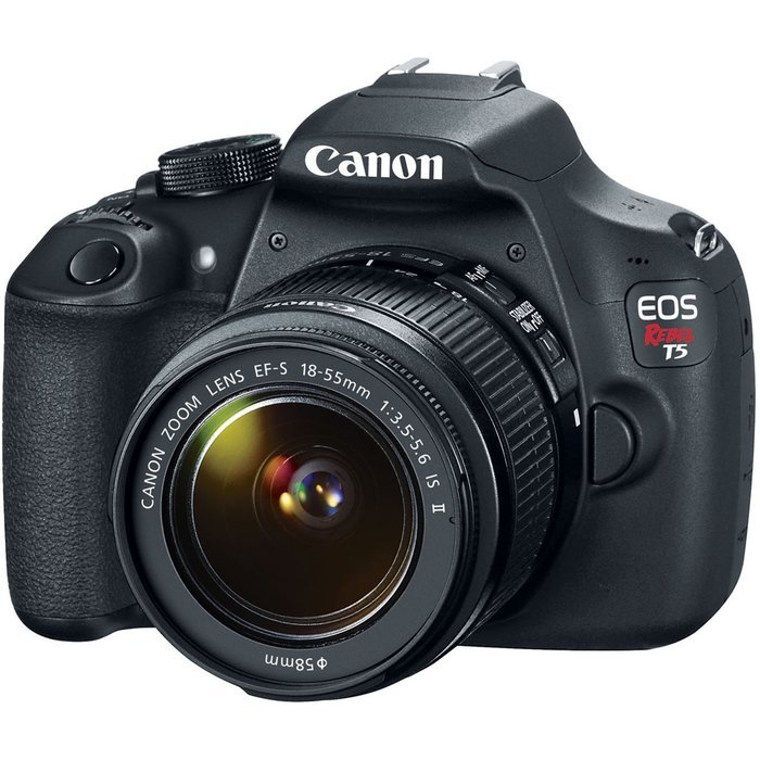 Canon EOS Rebel T5 EF-S 18-55mm IS II Digital SLR Kit (Certified Refurbished) N12