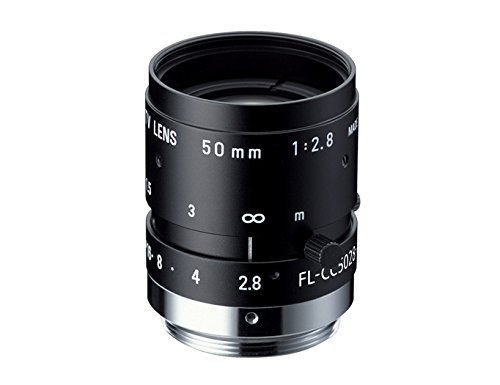 Pentax/Ricoh FL-CC5028-2M 2/3" 50mm F2.8 Manual Iris C-Mount Lens, 2-Megapixel
