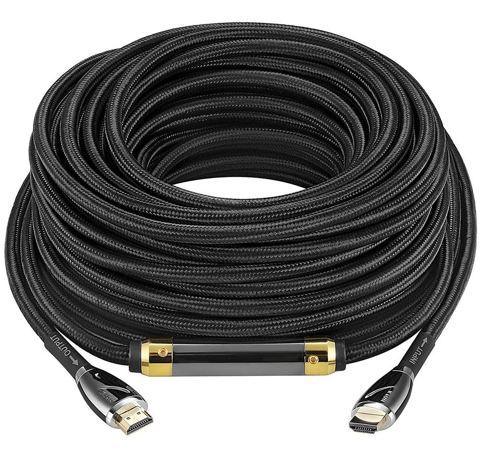 Minc High Speed HDMI Cable 25Ft (7.6m) -26AWG,CL3,HDMI 2.0 -Supports 4K 3D and ARC with Ethernet -24K Gold Plated... N19