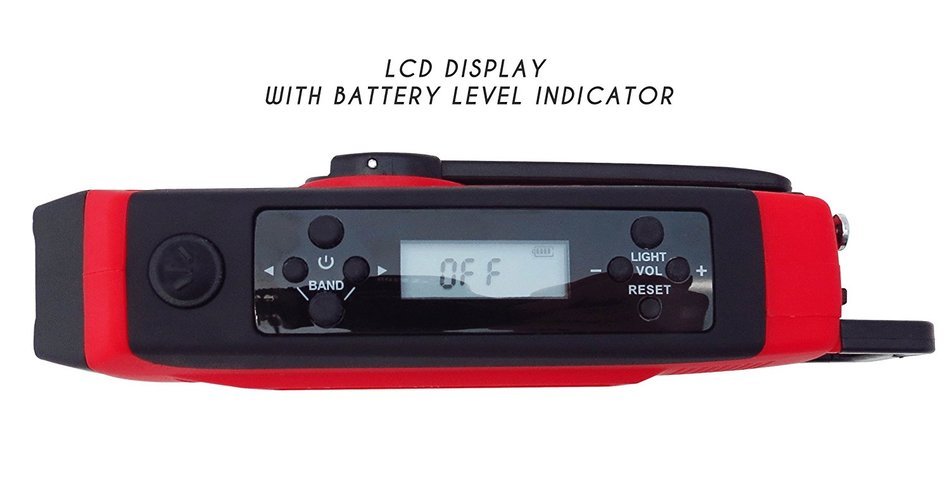 Horizons Tec HT-747.2 Emergency NOAA Weather Radio. Solar & Hand Crank Powered, smartphone Cellphone Charger &... N3