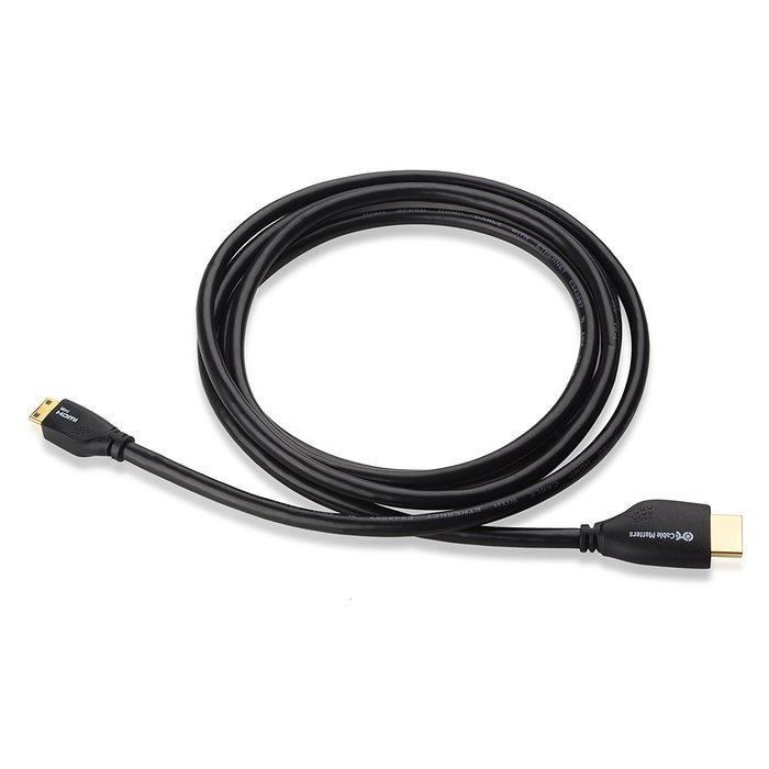 Cable Matters (2 Pack) High Speed Mini-HDMI (Type C) to HDMI (Type A) Cable 3D & 4K Resolution Ready with Ethernet... N3