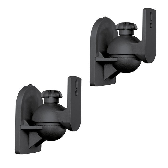 ViiRO Universal Speaker Mounting Brackets Black - Sold In Pairs - Suit up to 7.7lbs / 3.5kg Speakers
