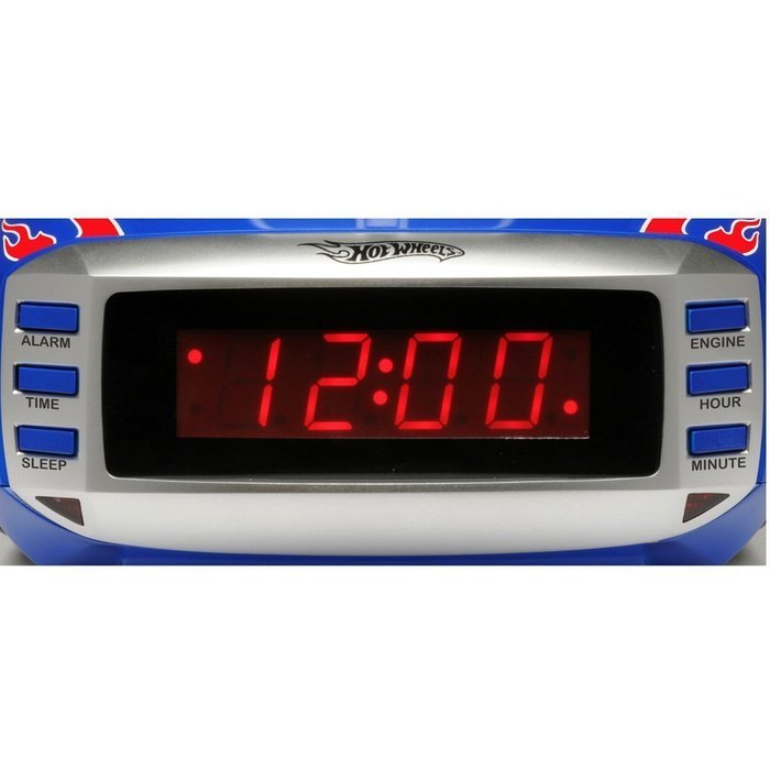 Hot Wheels Screechin tm Projection Alarm Clock Radio - HW805 N3