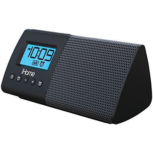 New IHOME iHM46BC Portable USB Charging Dual Alarm Clock Speaker System
